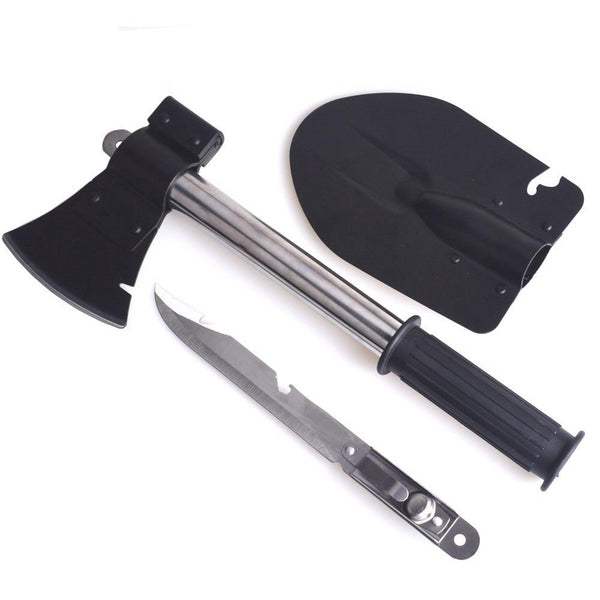 4 in 1 Stainless Steel Shovel Axe Saw Knife Outdoor Multifunction Tool