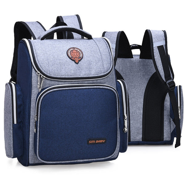Backpack Travel Bag for Men Women Blue And Grey Variable Size A05