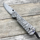 Chris Reeve LDT 21 Damascus Titanium Handle