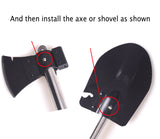 4 in 1 Stainless Steel Shovel Axe Saw Knife Outdoor Multifunction Tool