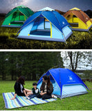 Camping Tent Double Layer 3-4 Person Quick Automatic Opening Green Tent A02