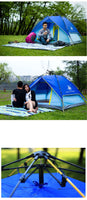 Camping Tent Double Layer 3-4 Person Quick Automatic Opening Green Tent A02