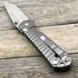 Chris Reeve LDT D2 Blade Steel Titanium Plating Handle