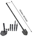 Long Camping Shovel Multifunctional Folding Variable Length