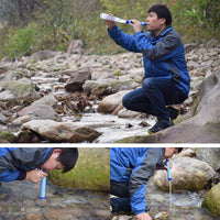 Life Straw Water Purifier Camping Hiking Emergency Life Survival Portable Purifier Water Filter