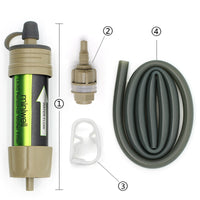 Life straw survival water purifier for outdoor