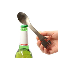 Others Spork (Spoon & Fork) Combination with Bottle Opener Knife Saw A01