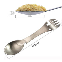 Others Spork (Spoon & Fork) Combination with Bottle Opener Knife Saw A01