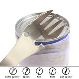 Others Spork (Spoon & Fork) Combination with Bottle Opener Knife Saw A01