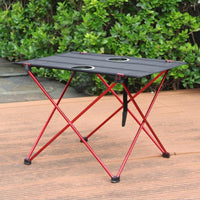 Table Portable Folding Desk Camping Outdoor Picnic Cup Holder A02