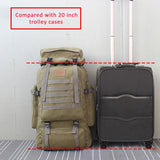 Backpack 60L Large Military Bag Canvas