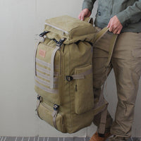 Backpack 60L Large Military Bag Canvas