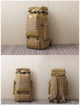 Backpack 60L Large Military Bag Canvas