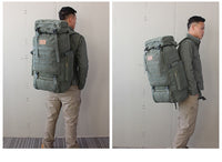 Backpack 60L Large Military Bag Canvas