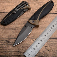 Compact Outdoor Camping Knife Rubber Handle