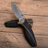 Compact Outdoor Camping Knife Rubber Handle